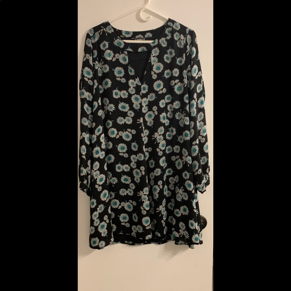 Long sleeve floral dress